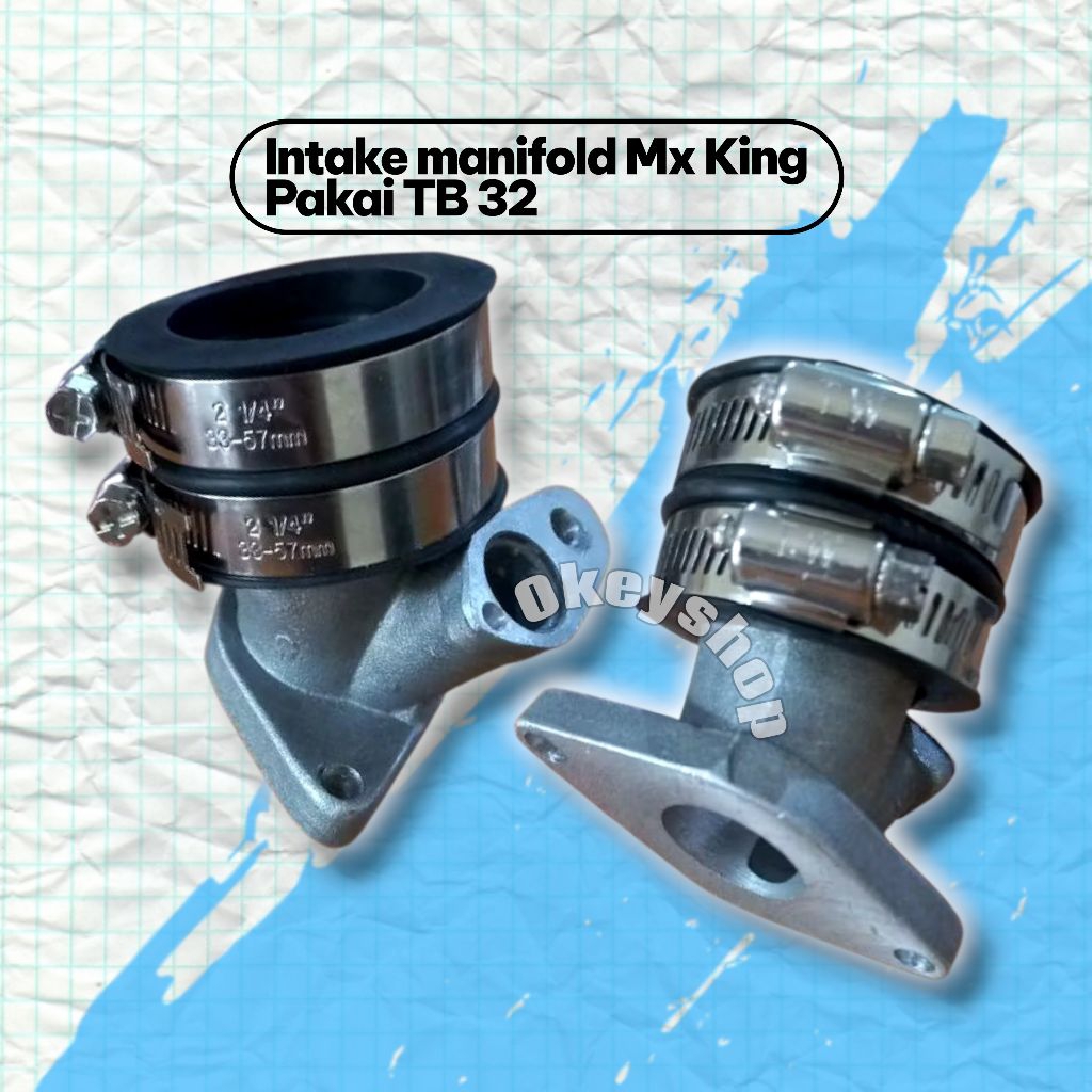 Intake manifold Yamaha Mx King pakai TB 32 rubahan
