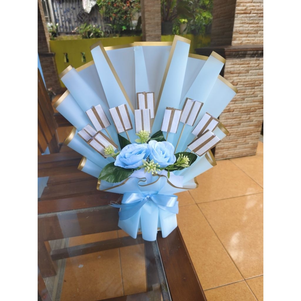 Buket Kosongan 10 Stik Size Medium Sedang Kado/Kerangka Buket Untuk Snack,Kopi,Foto, dan lainnya Gra