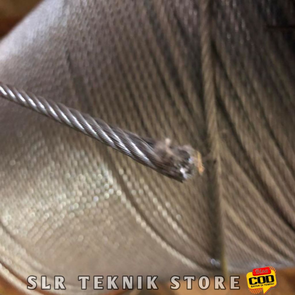 Kawat Seling Baja Galvanis 8mm 9mm 12mm Tali Seling Baja Galvanis wire Rop