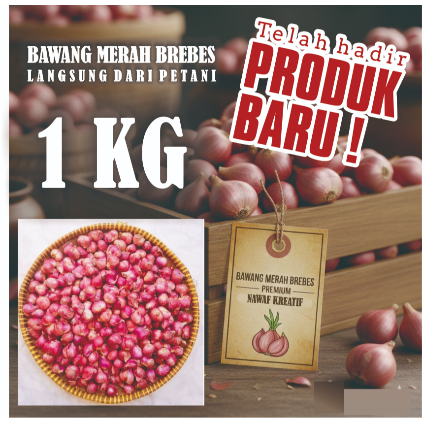 BAWANG MERAH 1 KG LANGSUNG DARI PETANI BREBES TERMURAH
