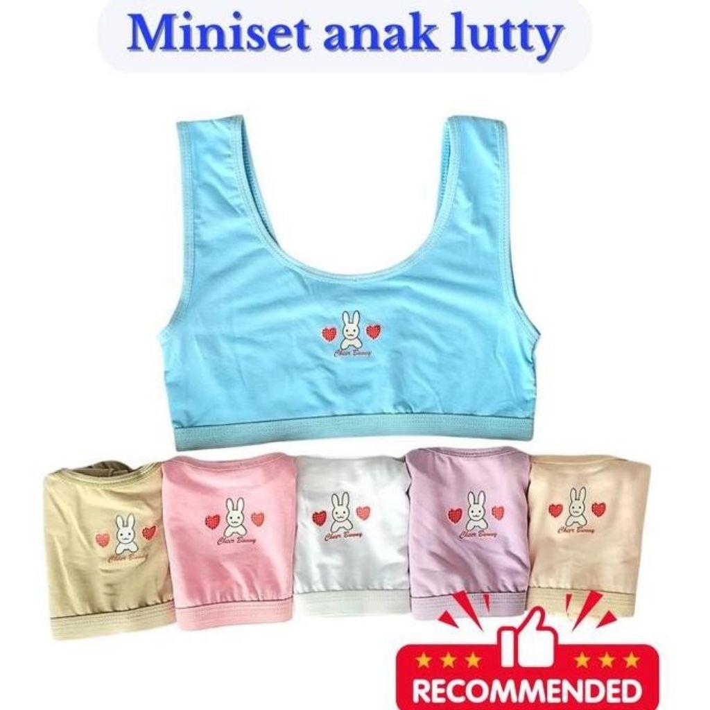 PAKET ISI 6 PCS Miniset Premium Bra Anak Remaja Tanpa Busa/ Miniset Anak SD, SMP Remaja.