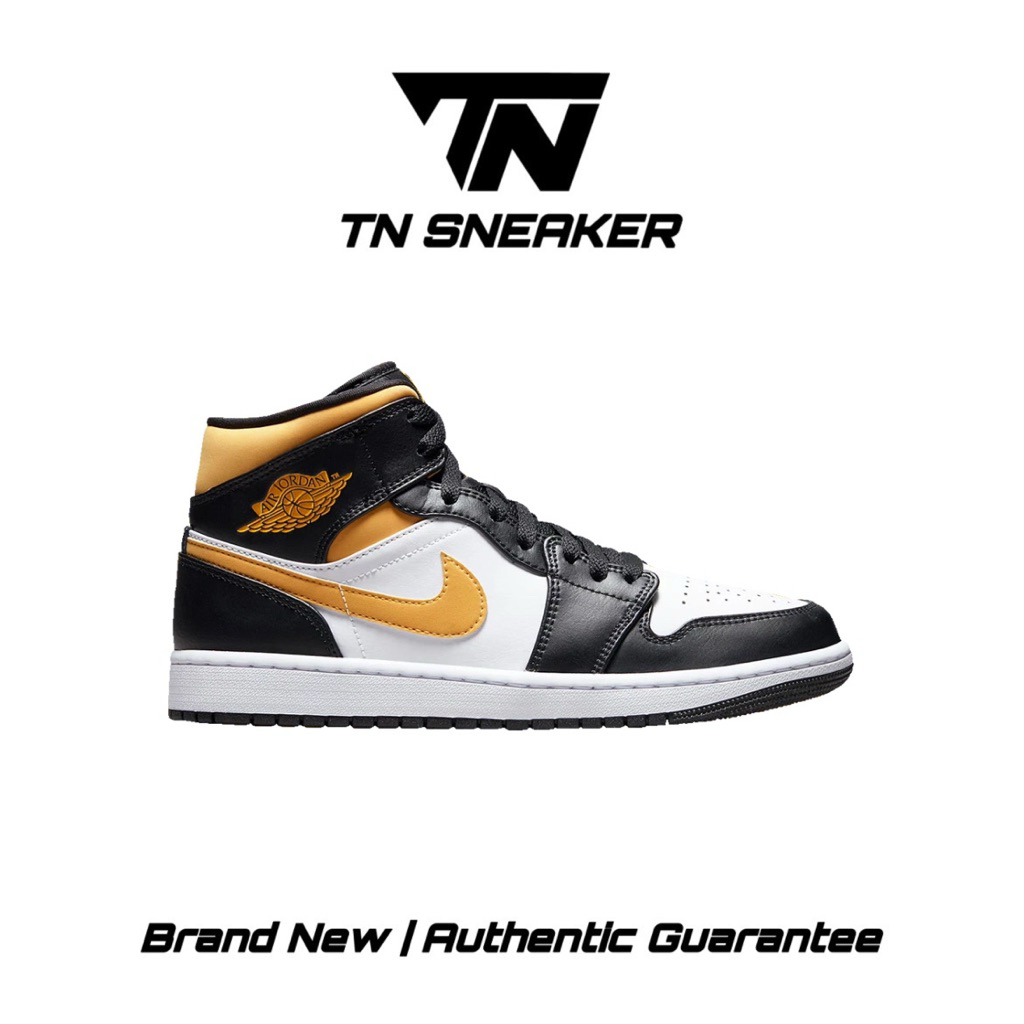 Air Jordan 1 Mid Pollen Black Yellow