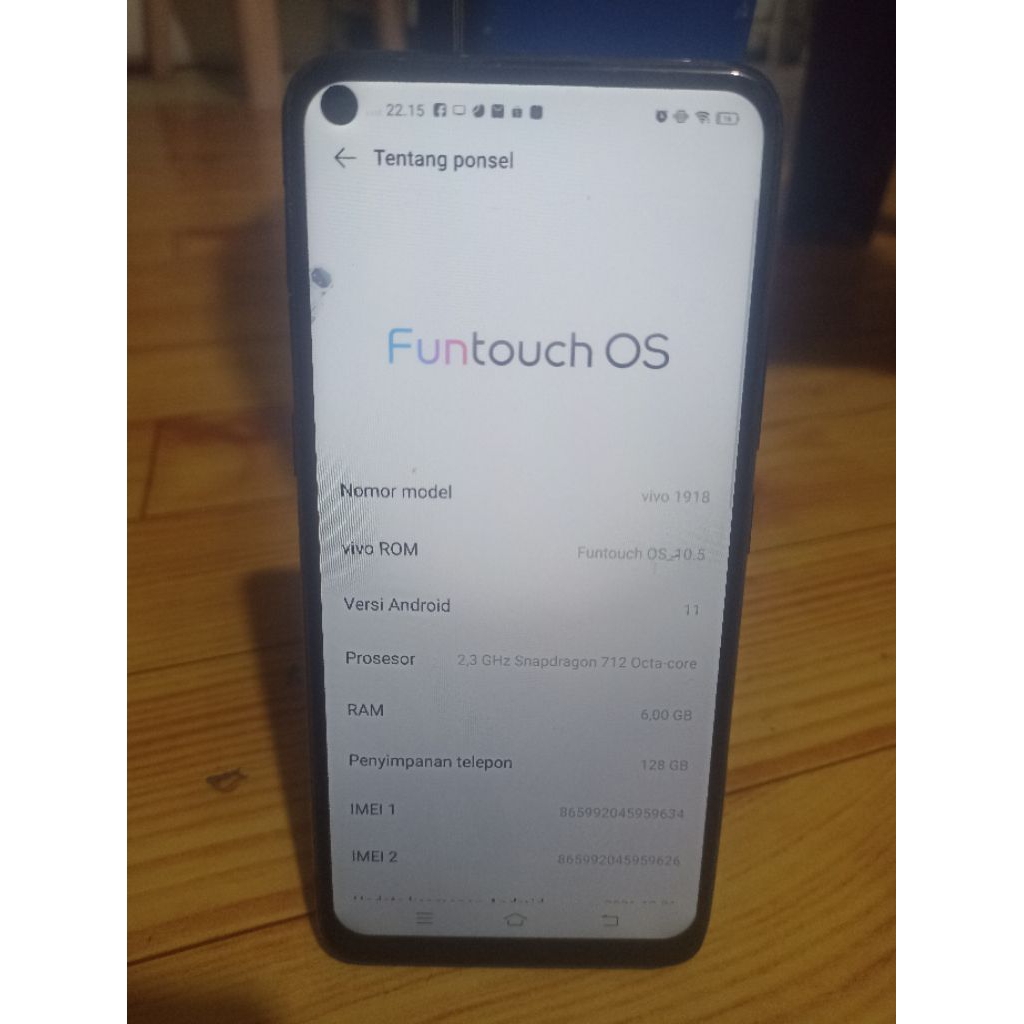 HP Vivo Z1 Pro Second