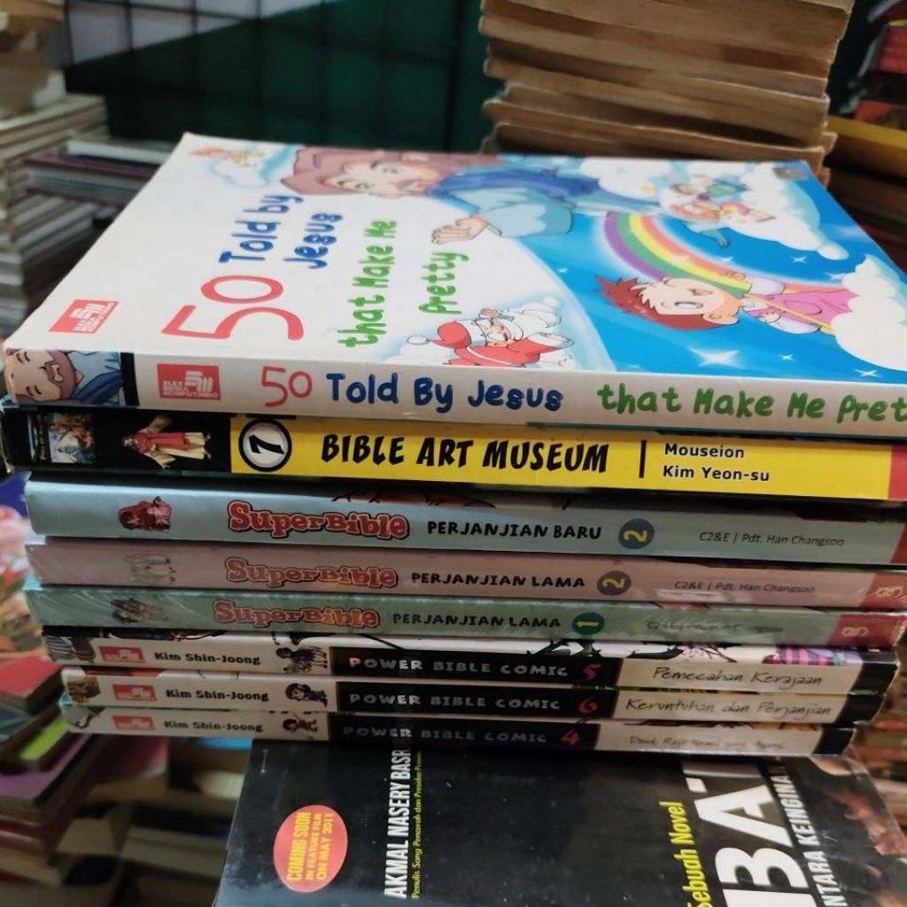Komik Anak Kristiani Power Bible Comic / super Bible / Bible Art Museum Ready Banyak Judul
