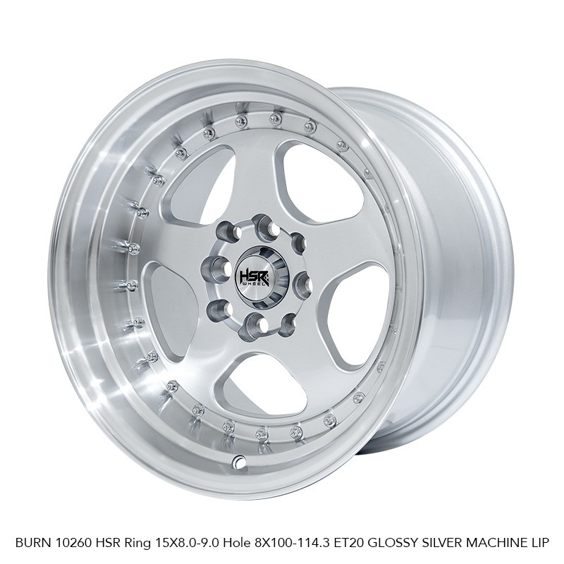 Paket Velg mobil ring 15 hsr burn double pcd pelak mobil celong alloy kuat super sale