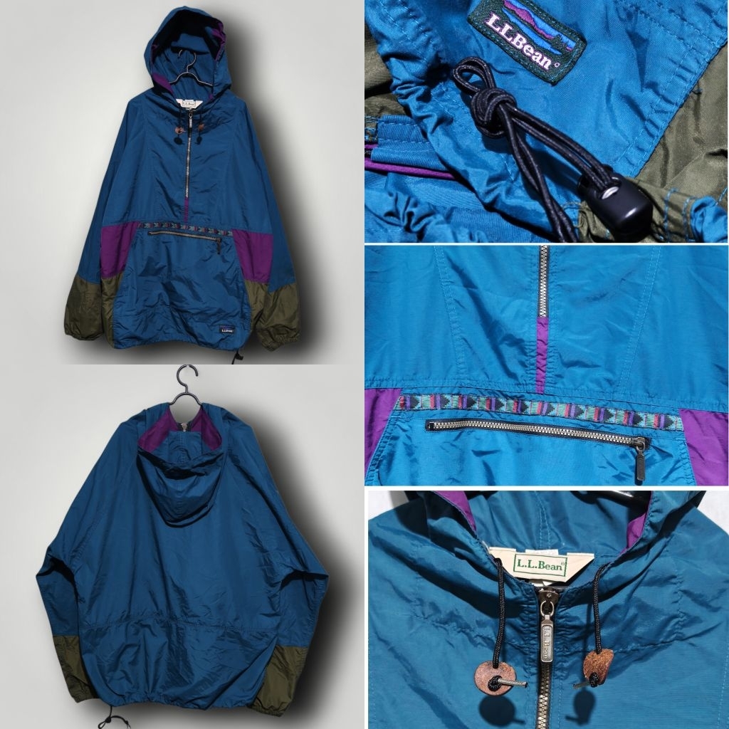 Jaket LLBean Vintage Anorak/Cagoule (L-XL)