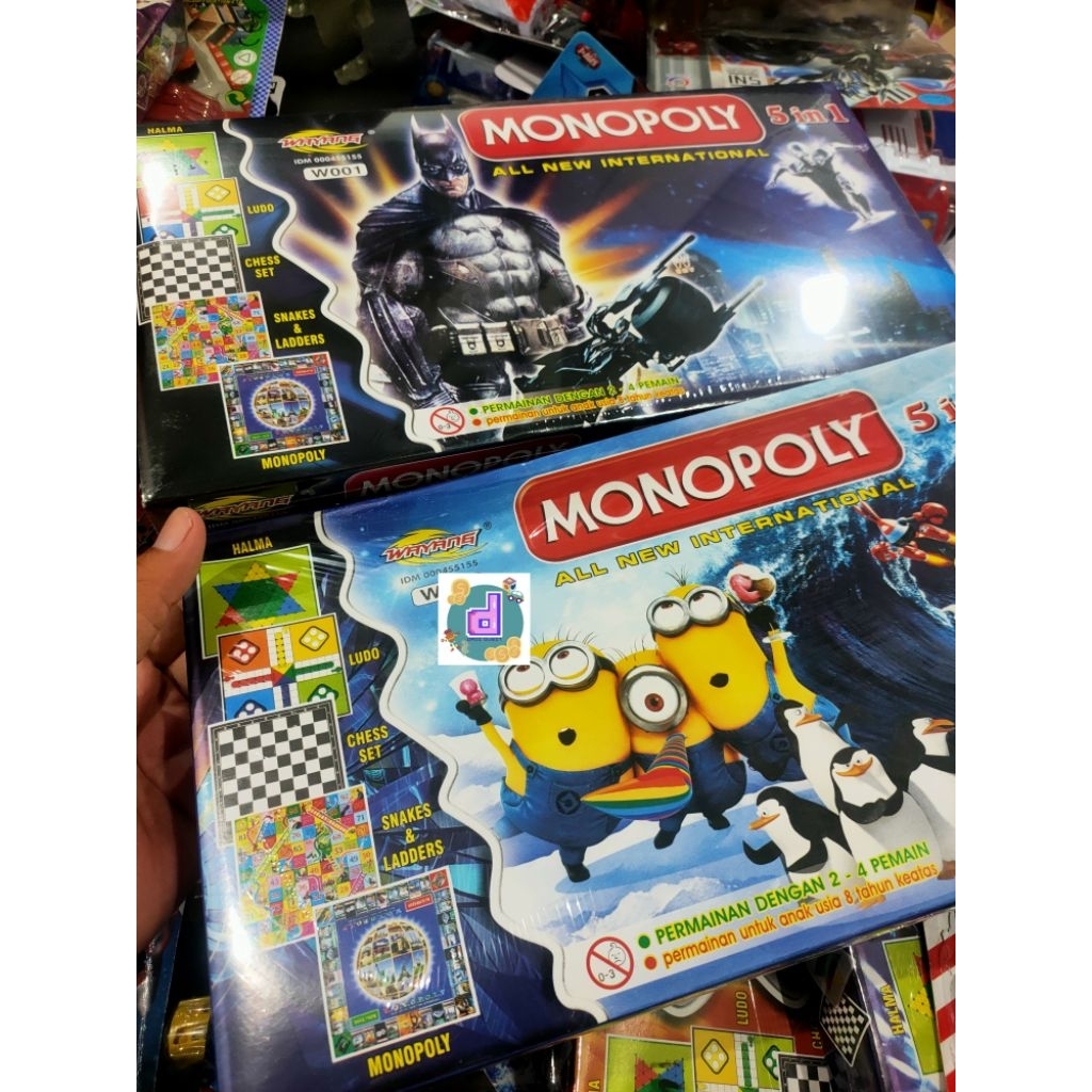 Monopoli Karakter / Monopoli Gambar / Monopoli 4 in 1 / Monopoli 5 in 1