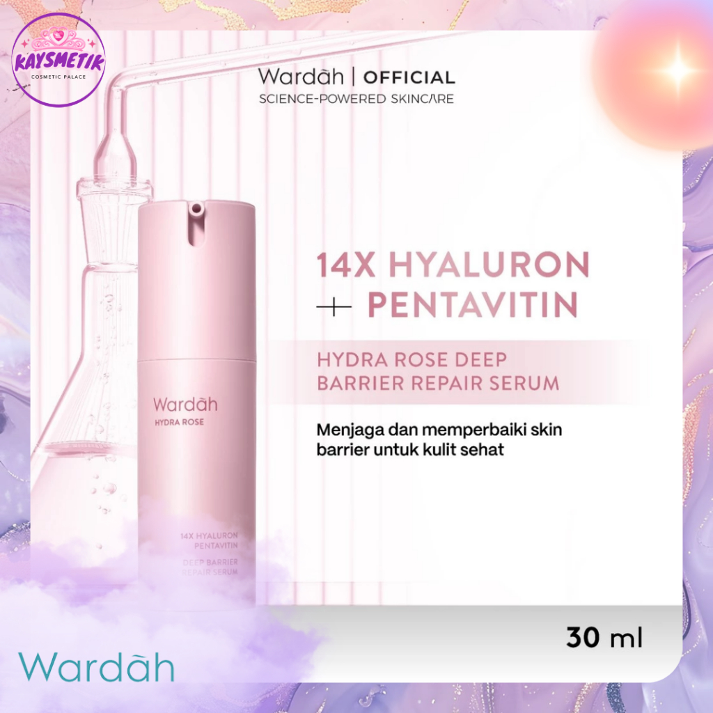 WARDAH Hydra Rose 14X Hyaluronic Pentavitin Deep Barrier Repair Serum 30 ml Serum Skin Barrier