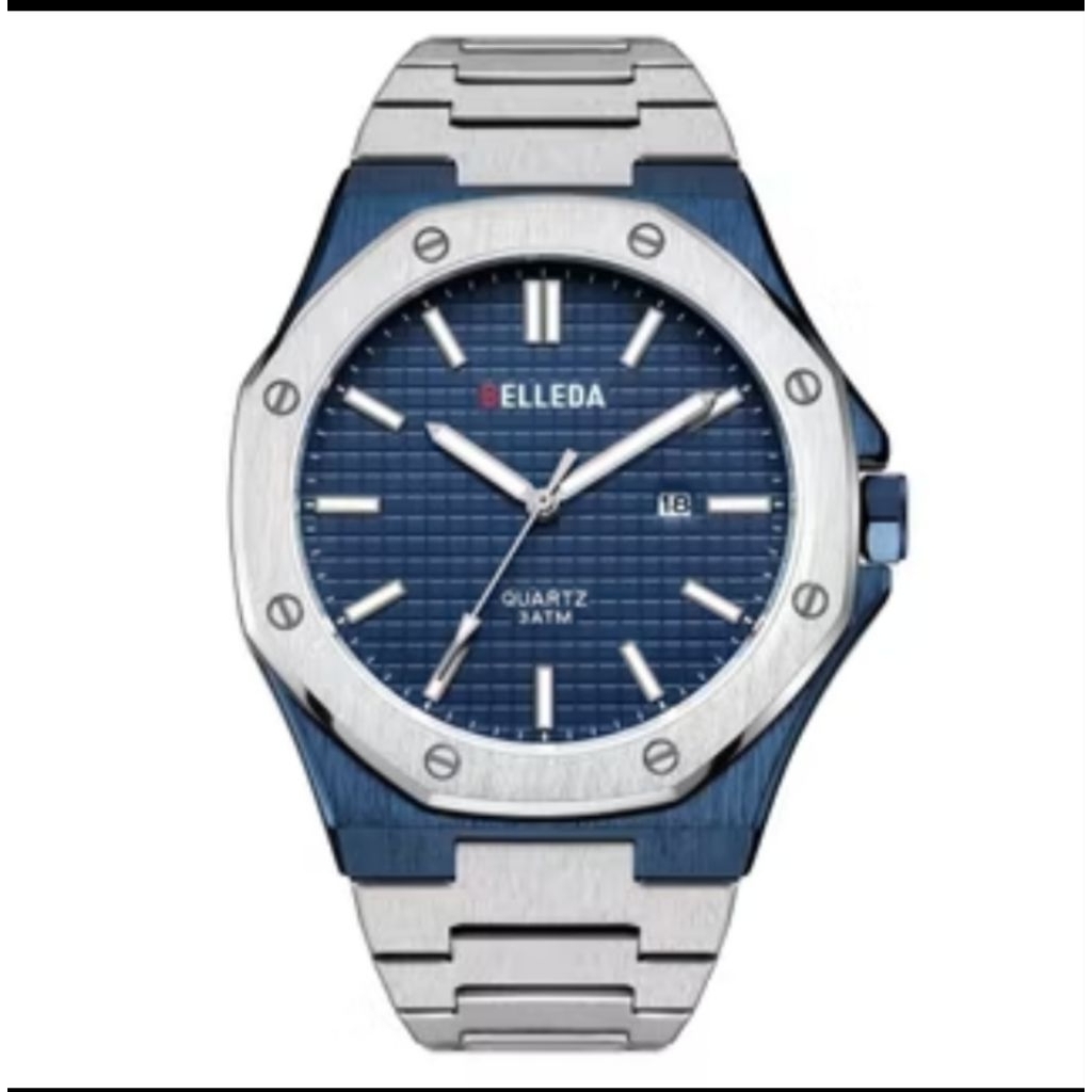 BUY 1 GET 1 JAM TANGAN PRIA ORIGINAL KACA SAPPIER ANTI GORES BELLEDA 9588 RT