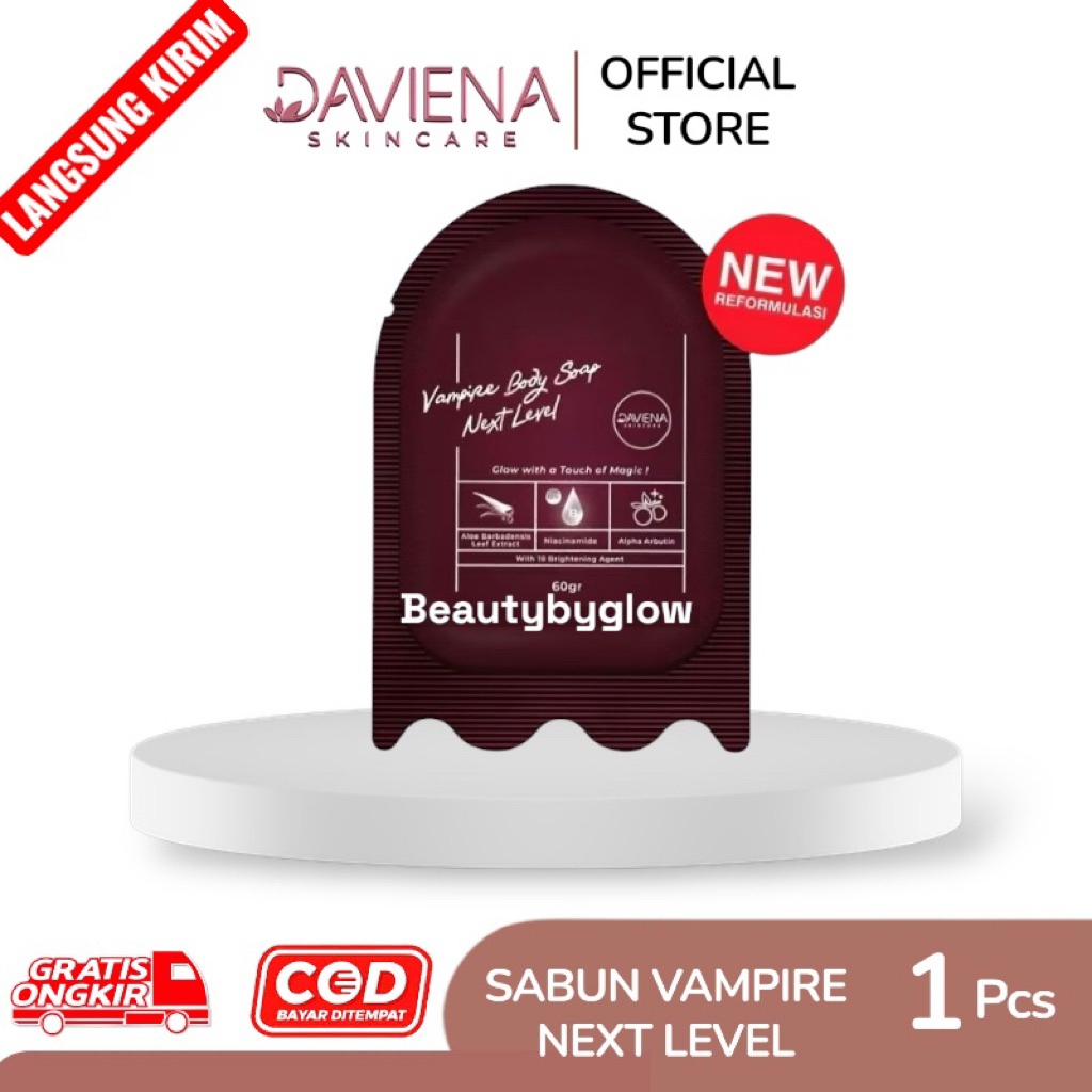 Daviena Skincare - Sabun Vampire Next Level Mask And Body Soap Daviena Skincare | Sabun Daviena Skin