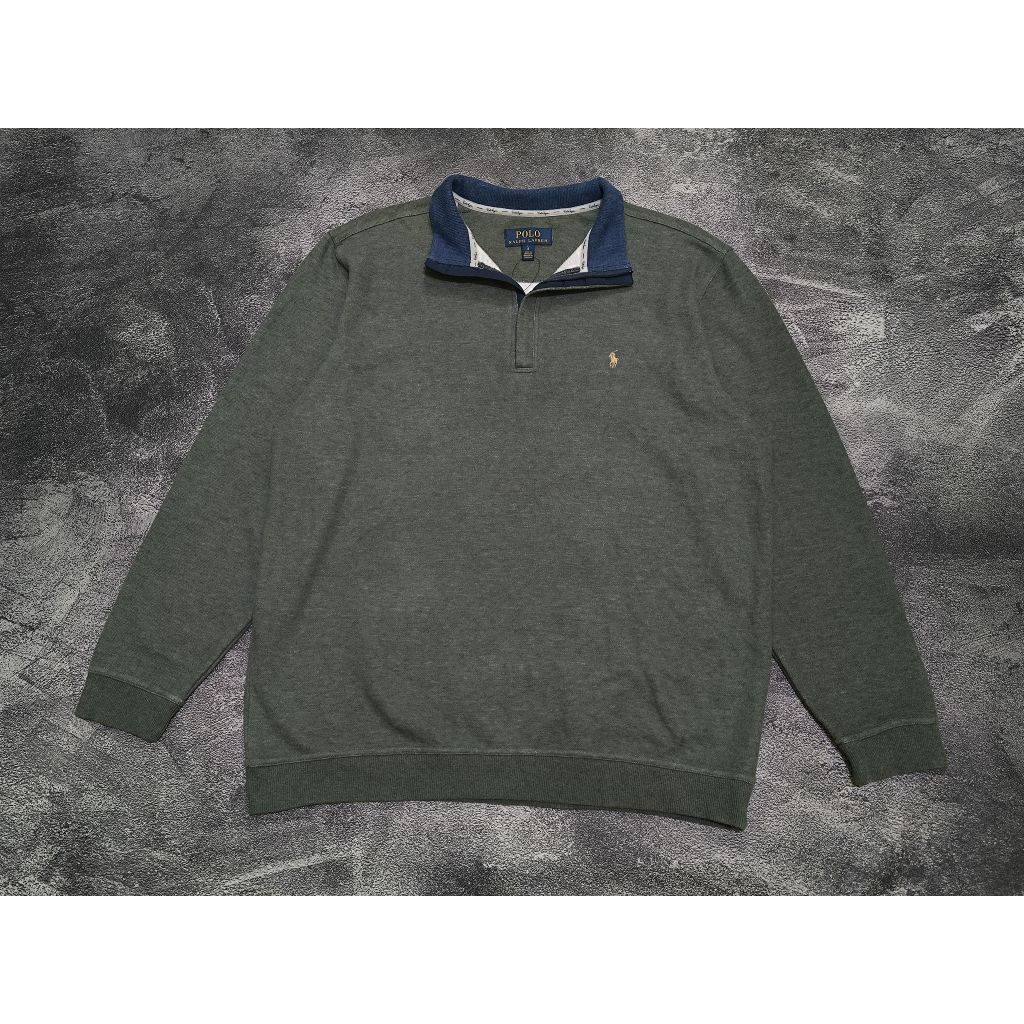 Sweater Quarter Zip Halfzipper Polo Ralph Lauren Fashion Custom size XL