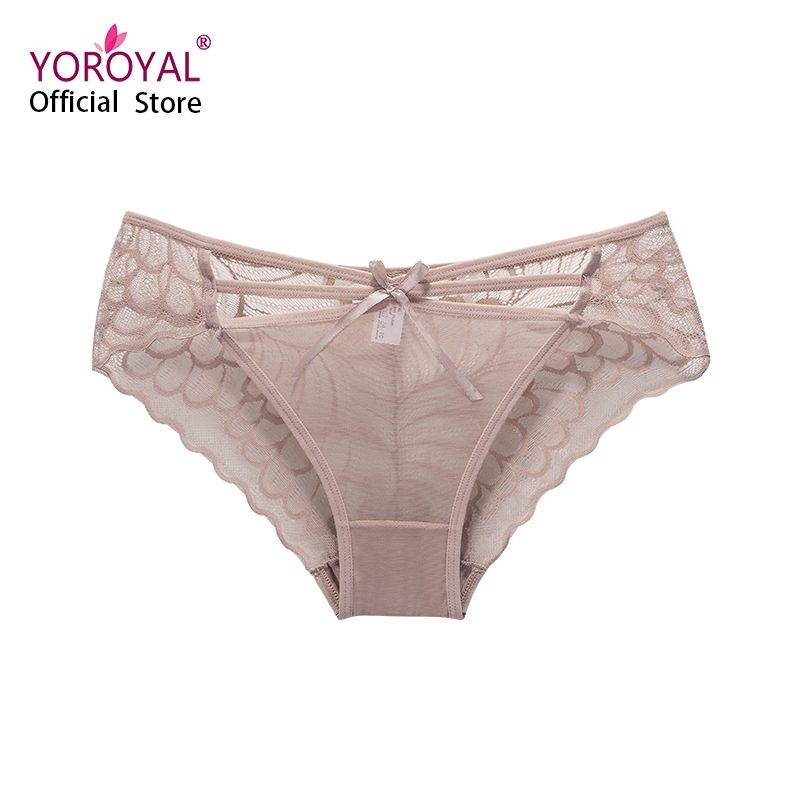 YOROYAL Celana Dalam Renda Wanita Seksi CD Renda g string wanita transparan