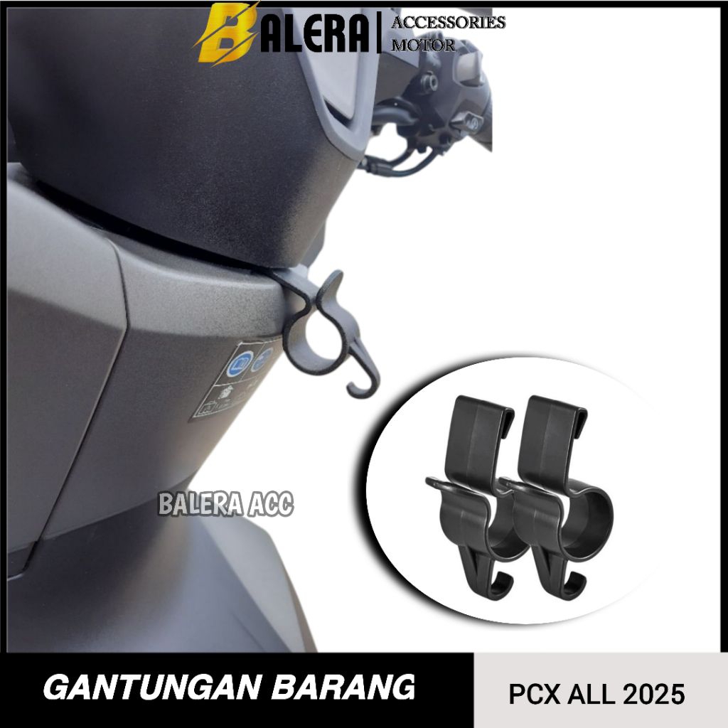 Gantungan Barang Motor PCX 160 ABS CBS ROADSYNC 2025 2026 Tempat cantolan Barang PCX 160 Roadsync