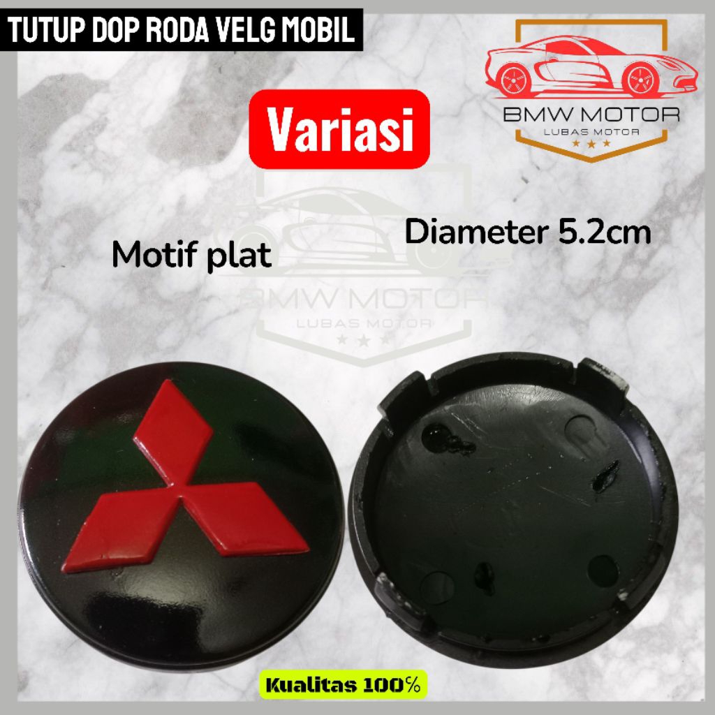 Tutup velg Dop roda variasi mobil logo Mitsubishi