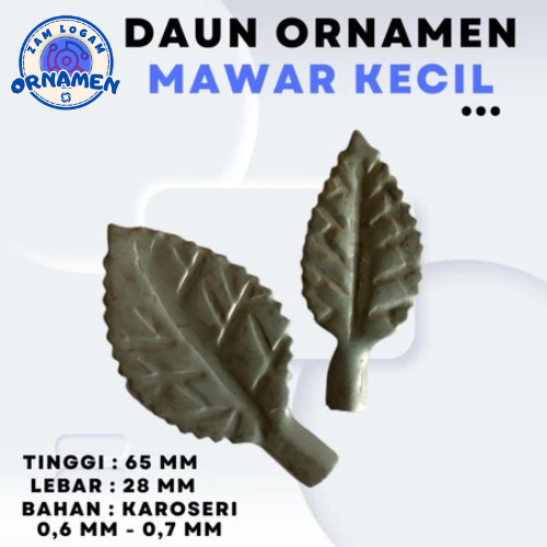 Daun mawar besi ornamen dan aksesoris tralis