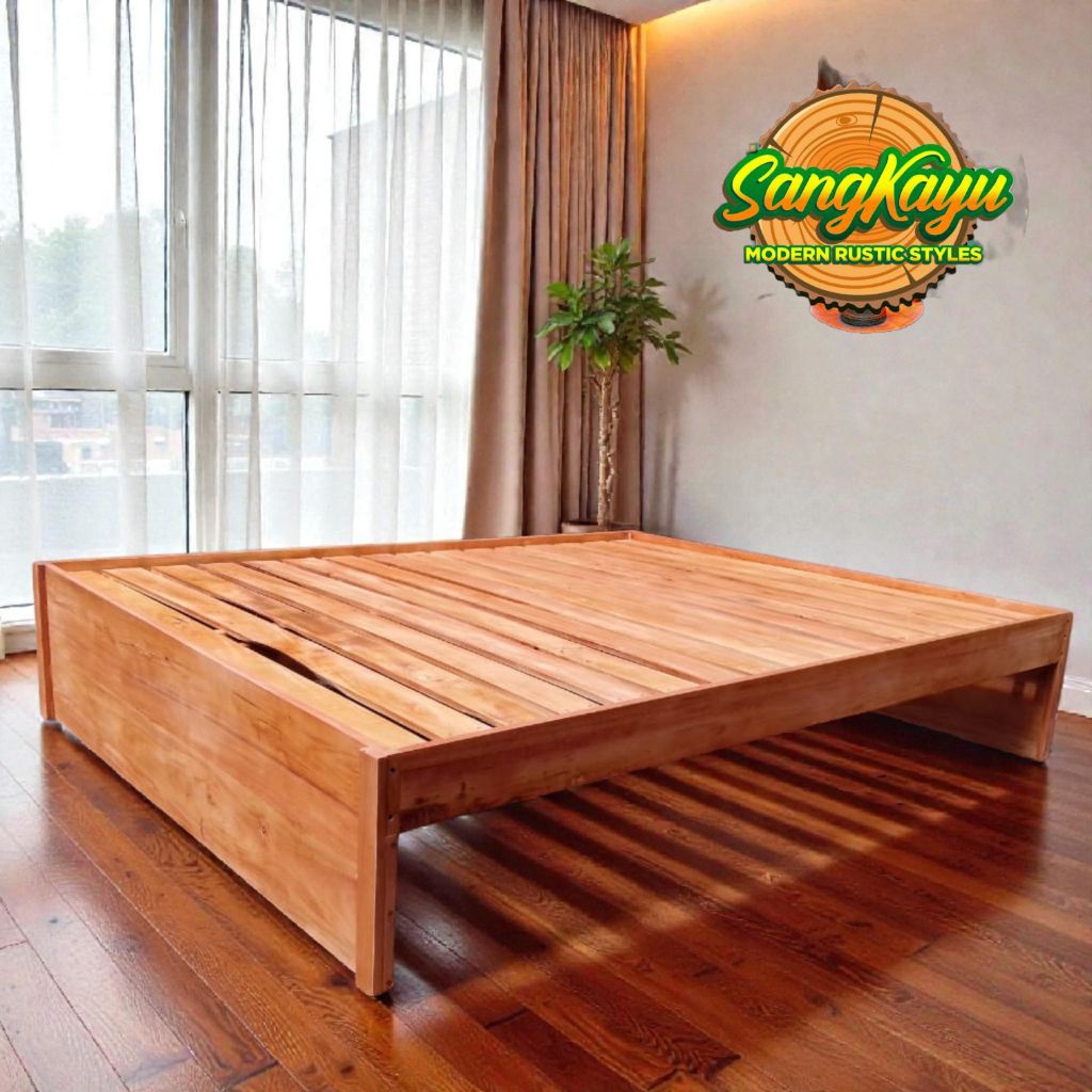 Divan kayu 160x200 cm Divan  kolong Divan kayu minimalis