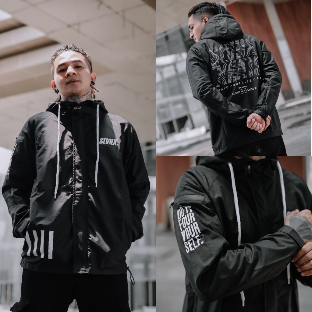 Jaket parasit Casual Pria distro Jaket parasut pria