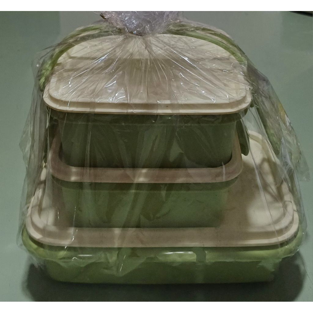 Tupperware Twin tulip rantang 3 susun