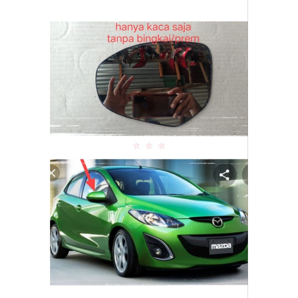 kaca spion mazda2