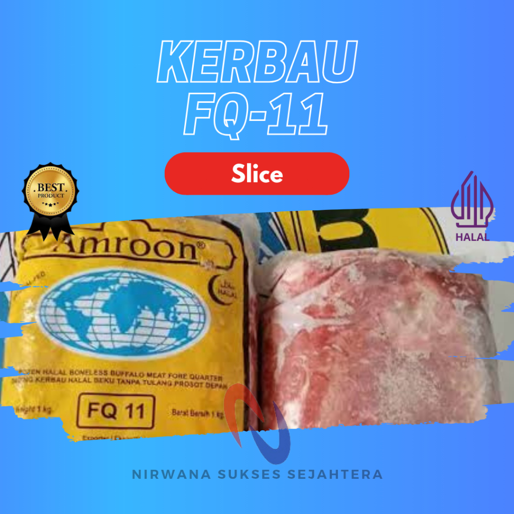 DAGING KERBAU, PAHA DEPAN TANPA TULANG / BONELESS BUFFALO MEAT (FQ-11)
