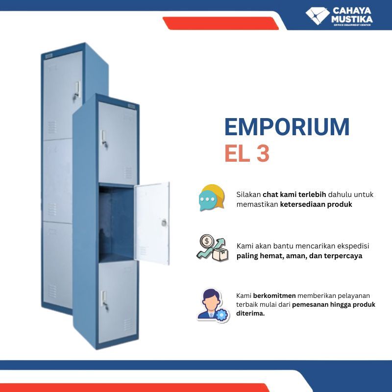 Lemari File/Loker Arsip Dokumen/ Loker Arsip Besi/Loker Kantor Besi di Malang Locker Emporium EL 3
