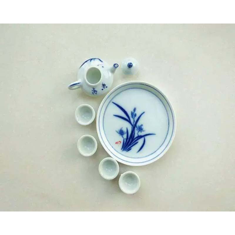 Cangkir Miniatur Miniatur Teko Set Miniatur Keramik Teko Gelas Teh