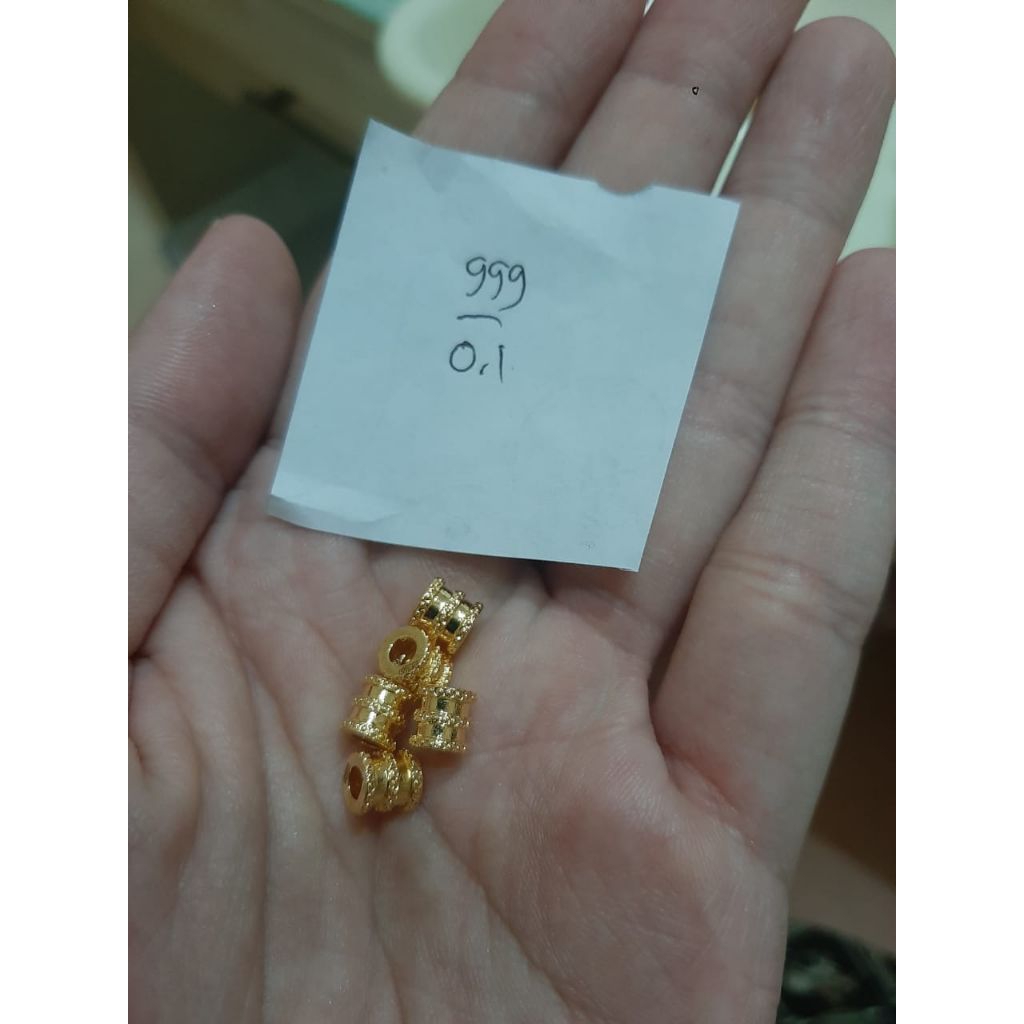 CHARM TÀBUNG POLOS EMAS KADAR 24K HK 999