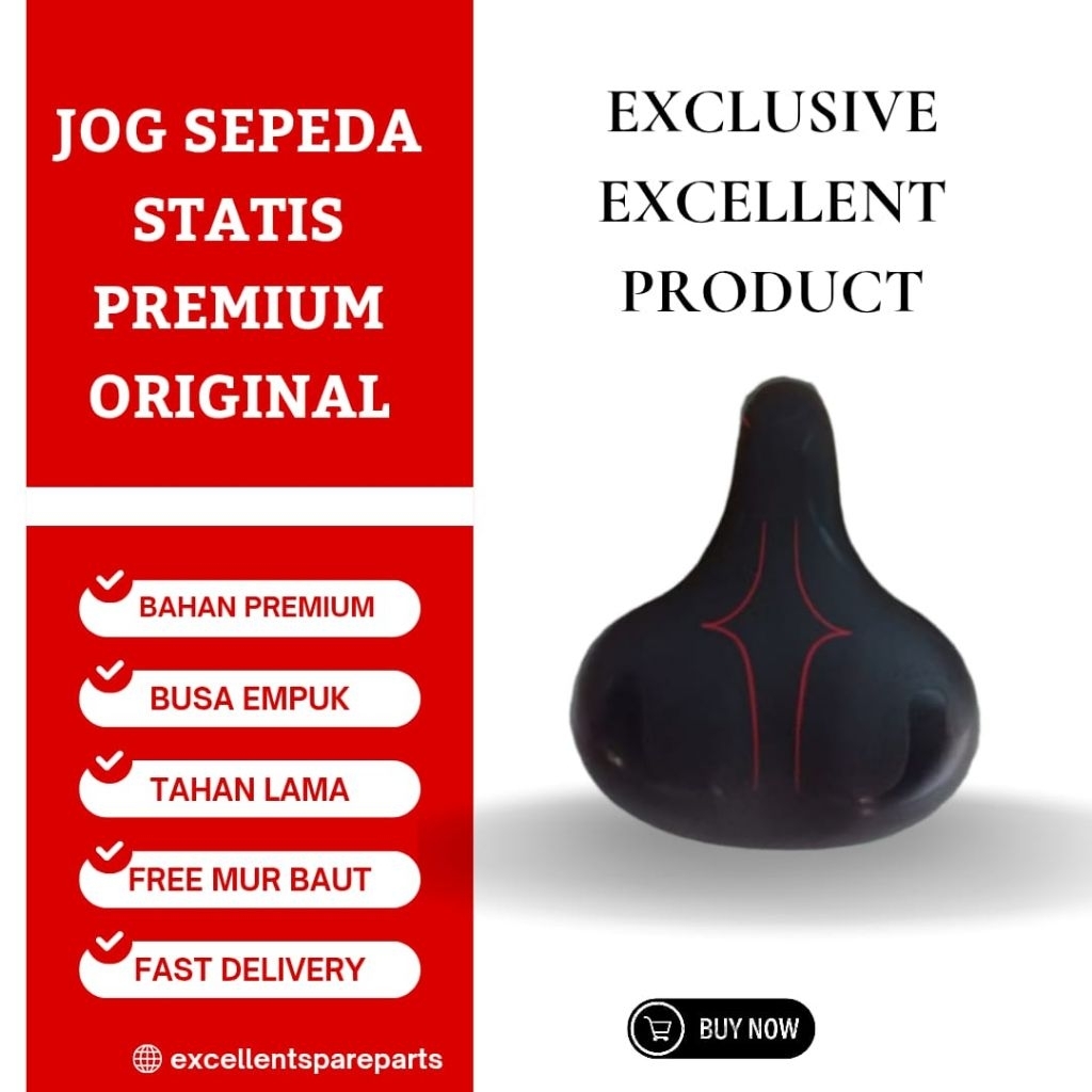 PREMIUM Jog Sepeda Statis Platinum Bike Orbitrack Fitnes Total Excellent Jok