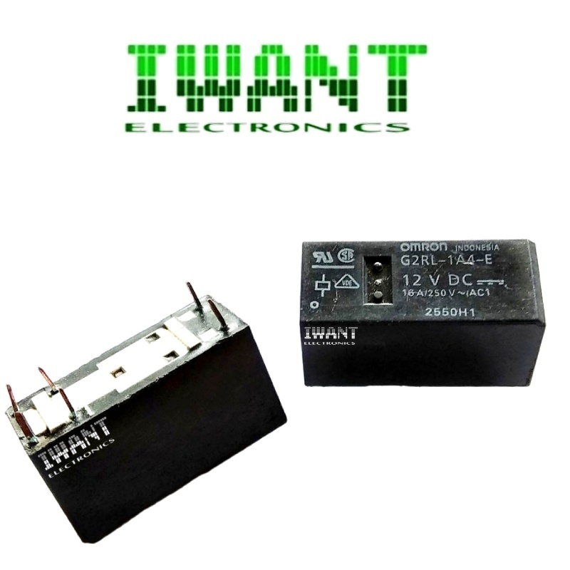 RELAY 12V 6P REAY 12 VOLT 6 PIN G2RL 1A4 E 12VDC RELAY 12 VOLT 6 KAKI OMRON