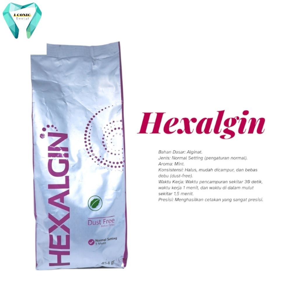 HEXALGIN Alginate / Bahan cetak gigi palsu