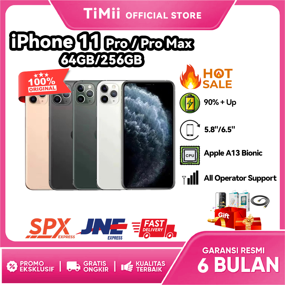 iPhone 11 Pro Max 100% Original iP 11 Pro / 11 Pro Max Second Bekas 64GB 256GB Good CONDITIONS FULLS
