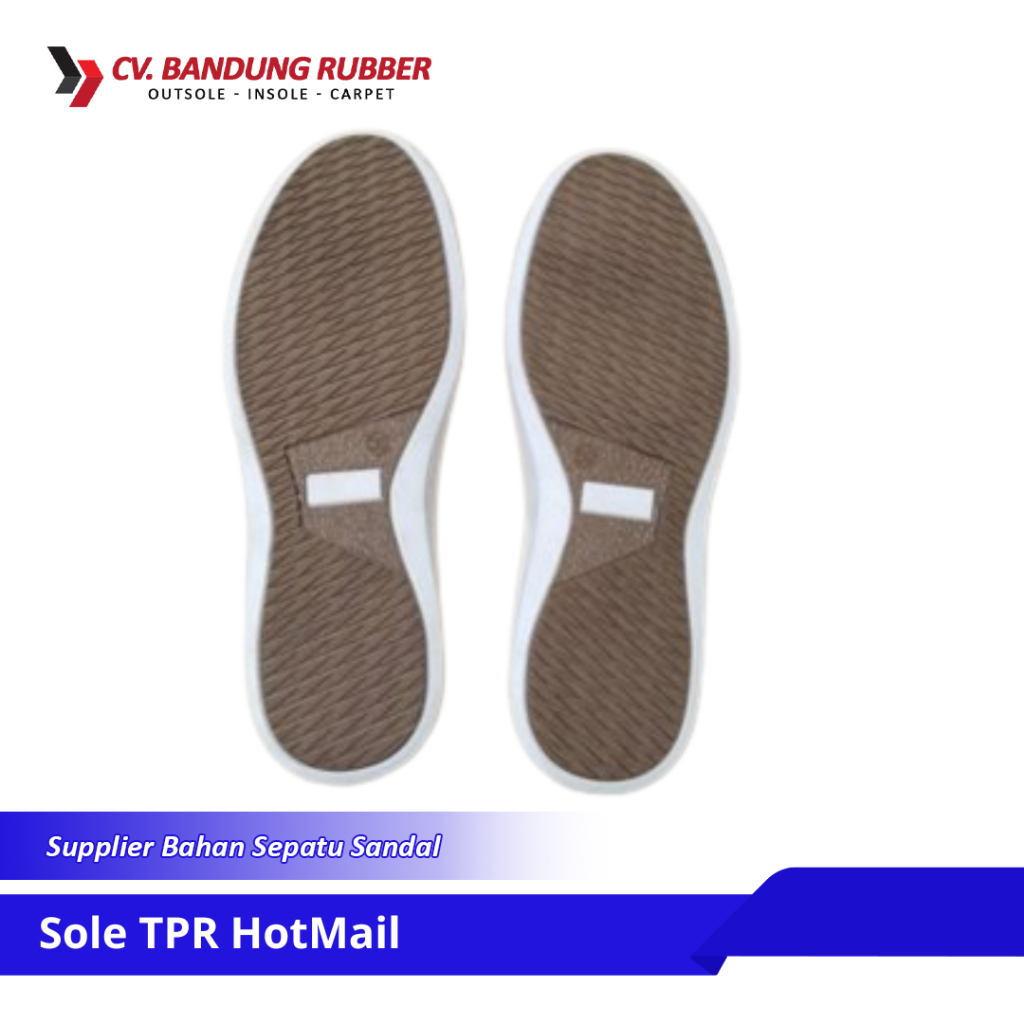 Outsole TPR HotMail Putih Coklat Untuk Sepatu Sneakers Pria Sol Sepatu Running Sol Sepatu Jogging Pr