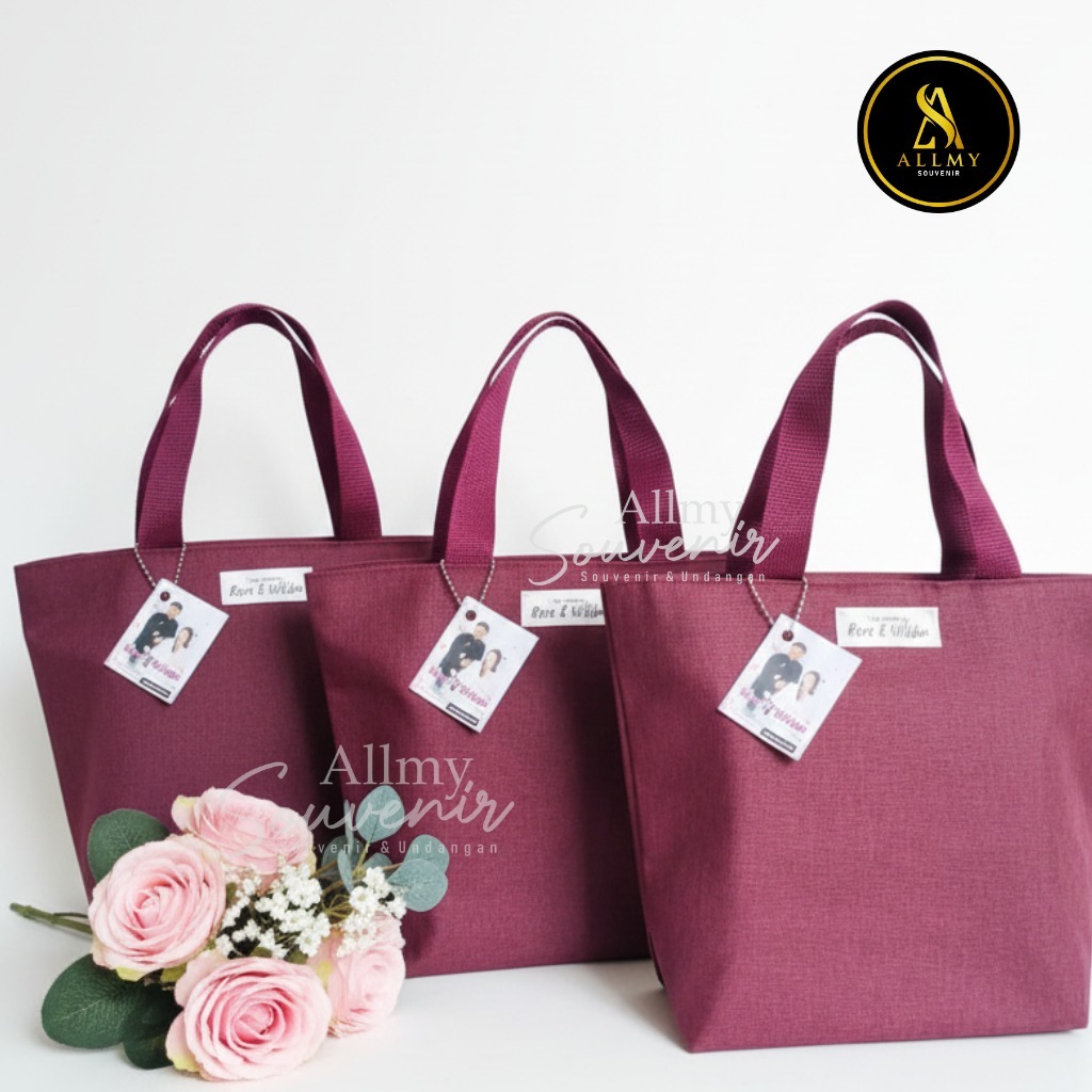 Tas Jinjing Tali Sumbu Mini Handbag kecil Tas Mukena Tas Tote Bahan Denim Tebal anti air