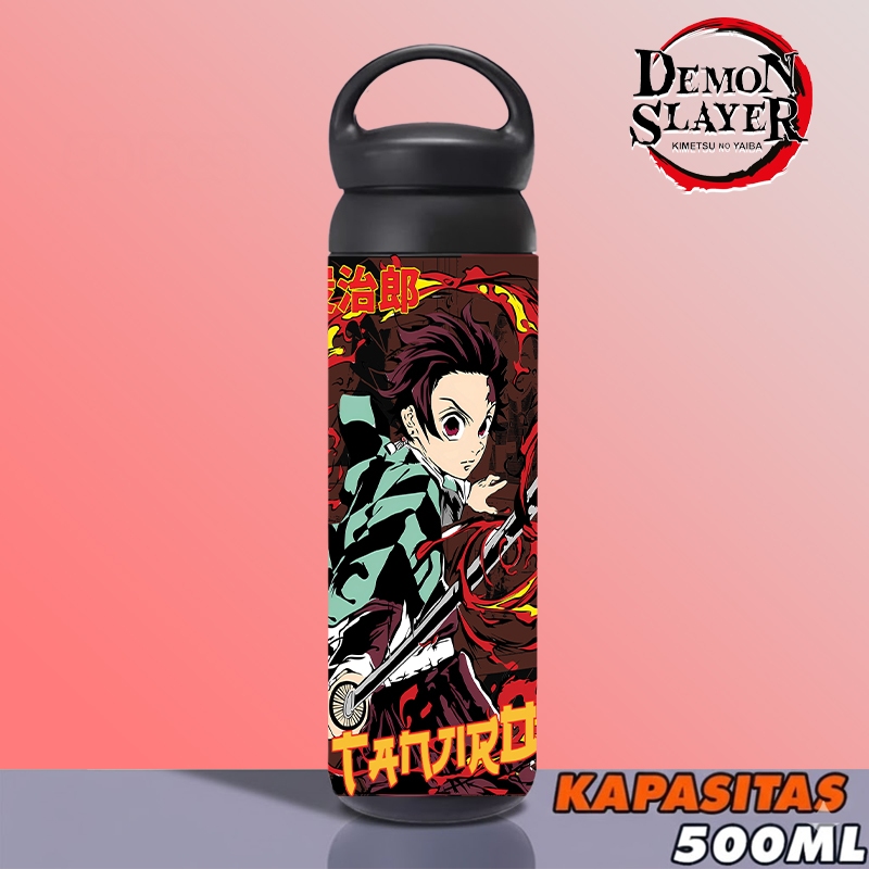 CUSTOM TUMBLER ANIME DEMON SLAYER AIR MINUM - THERMOS UNIK KADO - BOTOL MINUM SOUVENIR ULANG TAHUN -