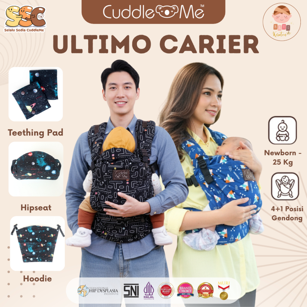 Cuddle Me Ultimo Carrier Gendongan Bayi SSC Hipseat | Gendongan Bayi Depan Belakang CuddleMe