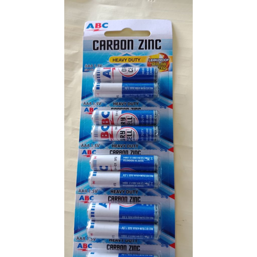 Baterai Remot AAA abc biru