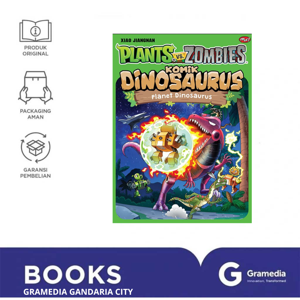 Gramedia Gandaria City - Komik Plants Vs Zombies Dinosaurus