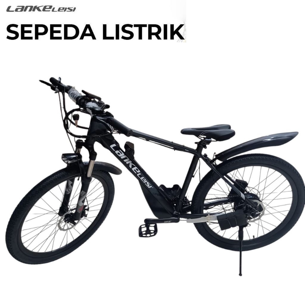 Sepeda Listrik MTB Gunung, Lankeleisi T8, Sepeda Listrik model Gunung, Sepeda Listrik Praktis