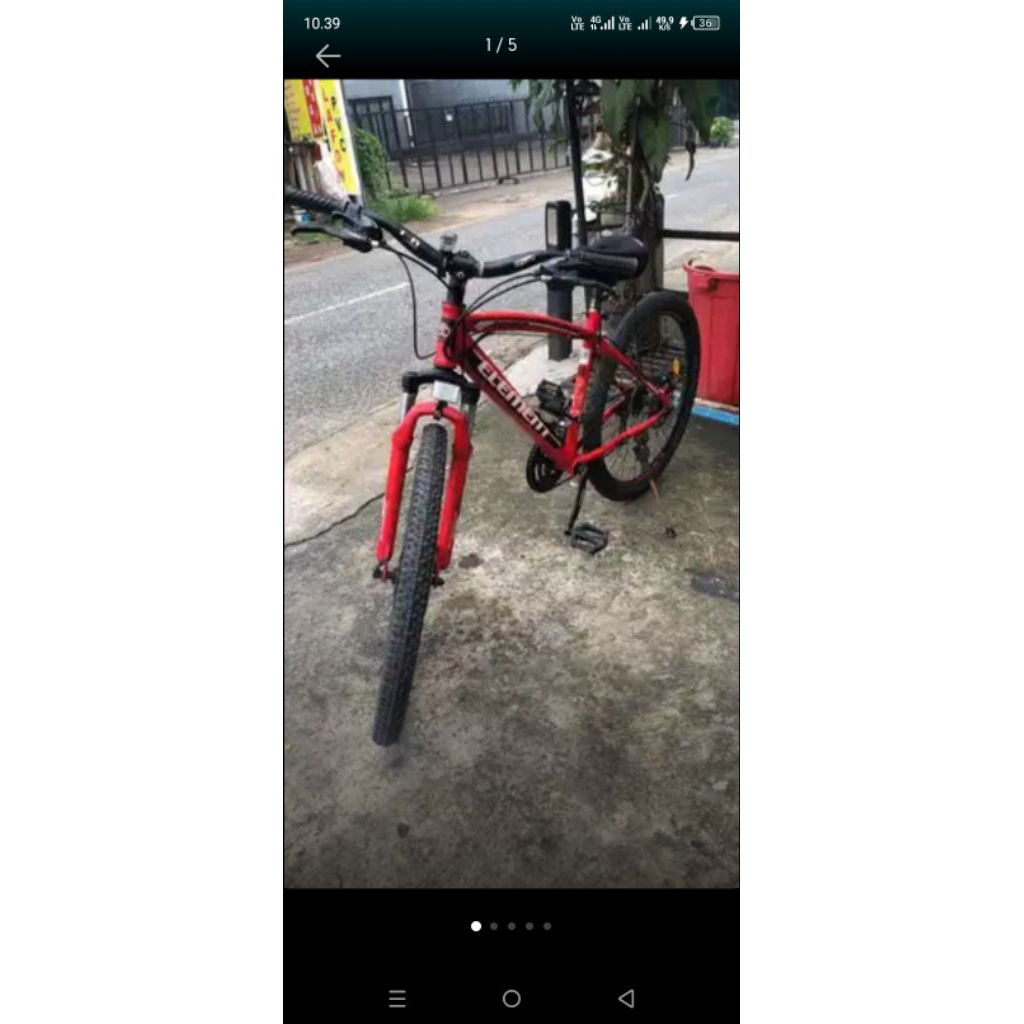 Sepeda MTB bekas Merk Element XC150 Size M