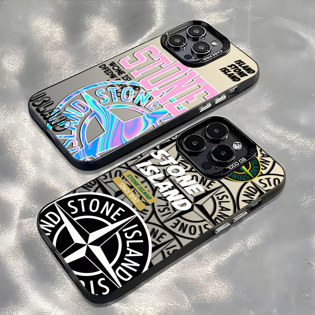 Stone Estetik Case iPhone Seri Kompatibel Untuk Case HP iPhone 11 12 13 pro promax Casing Untuk Case