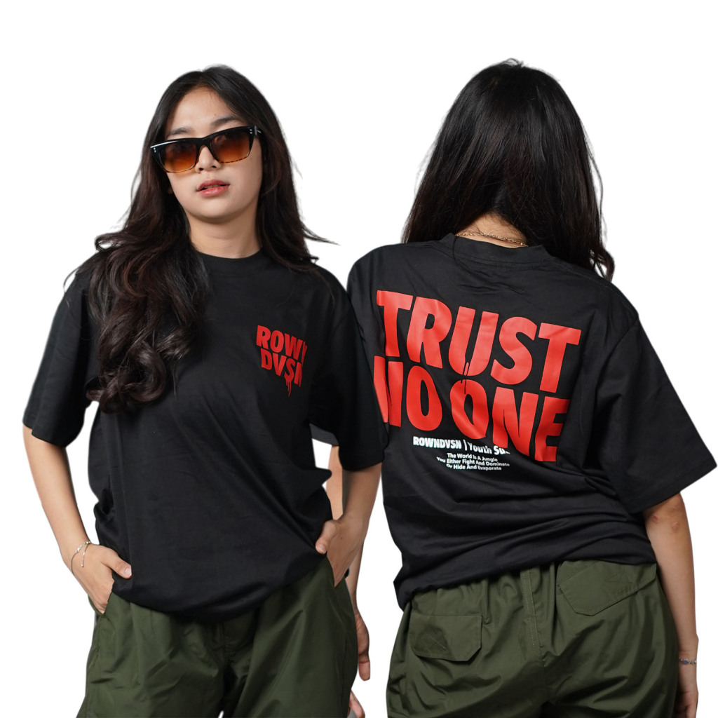 Rown Division Official T-Shirt Black - Rowndvsn Kaos Dropperium Hitam