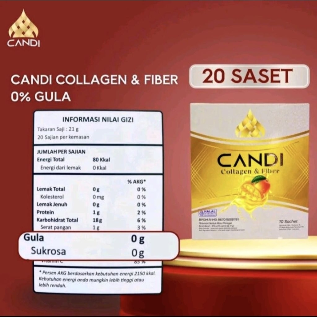 CANDI COLLAGEN FIBER MINUMAN PELANGSING PEMBLOKIR LEMAK DIET DETOX LEMAK PERUT BUNCIT MELANCARKAN BA