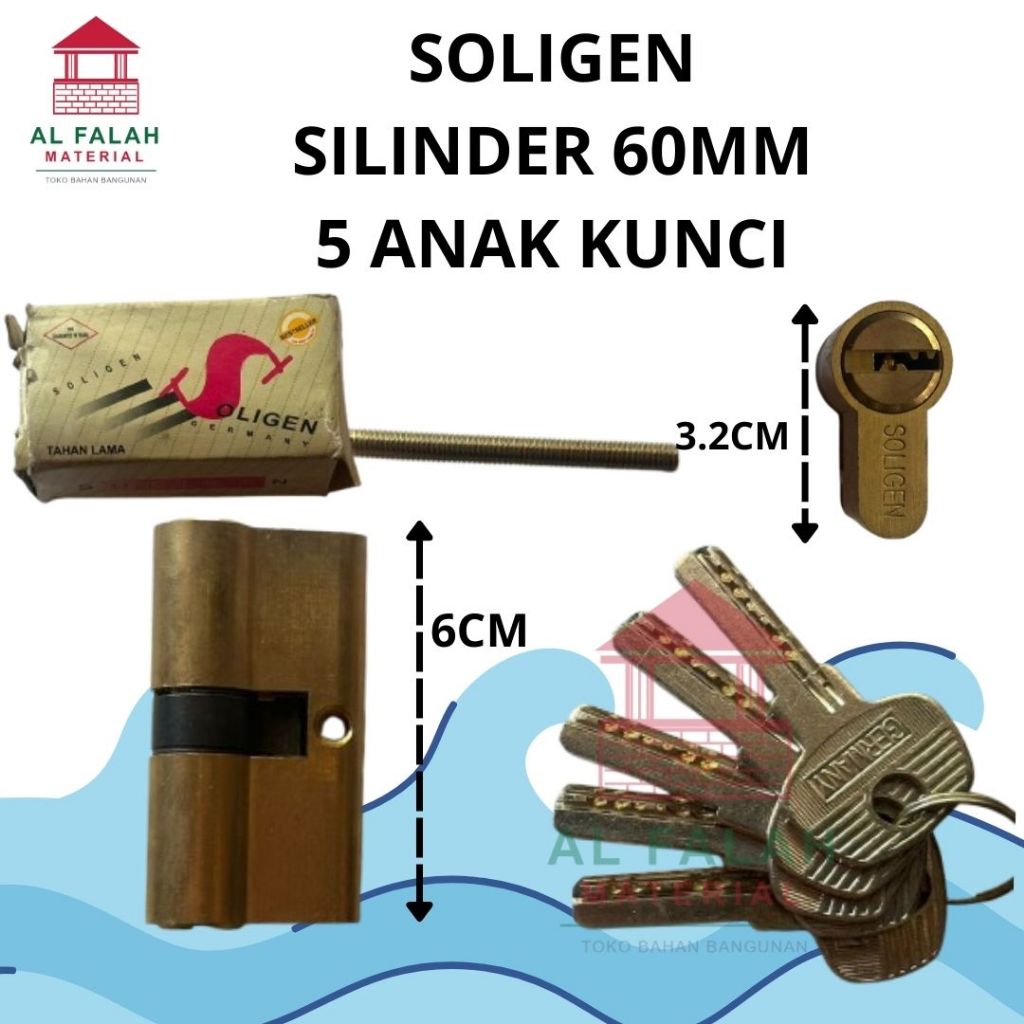 Silinder Pintu Soligen/Kunci Pintu