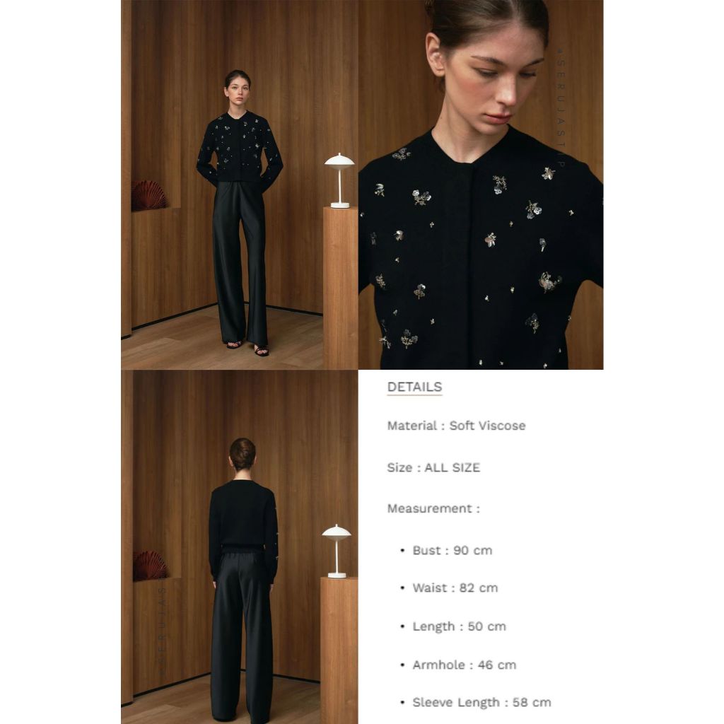 ready DUMA Izora cardi black Christmas koleksi