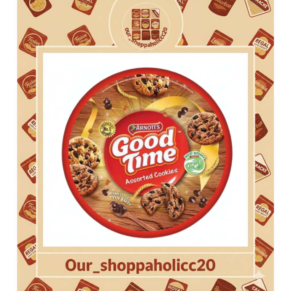 GOOD TIME COOKIES CHOCOLATE 277GR BISCUIT KALENG BESAR exp lama