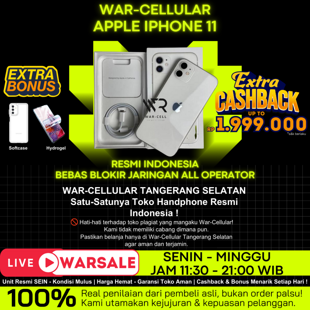 IPHONE 11 256GB 128GB 64GB | SECOND RESMI ORIGINAL