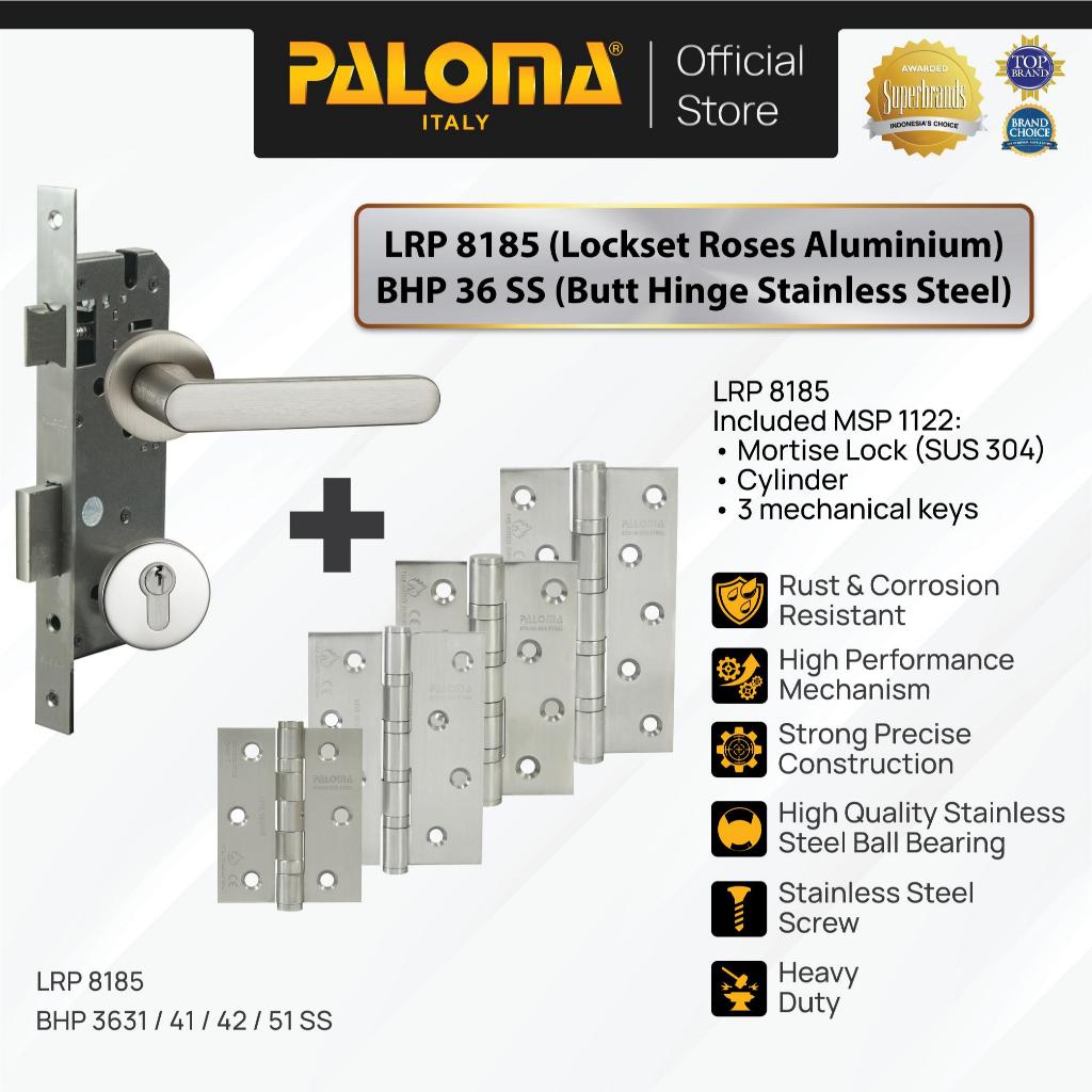 PALOMA Paket Gagang Pintu Door Handle Pintu Roses Lever Engkol Pisah Misah Lockset Lock Set  Superal