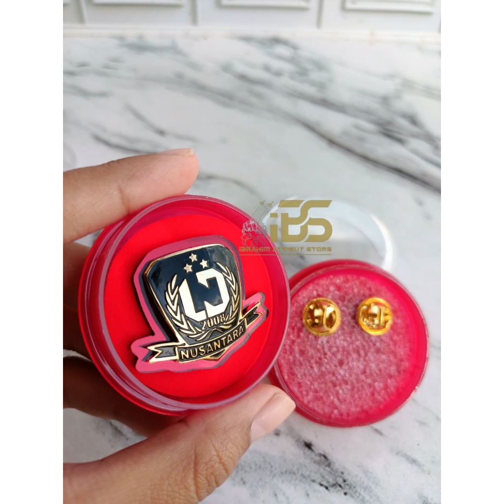Jual Pin LND NUSANTARA bahan sepuh lapis emas Terlaris dan Terbaru