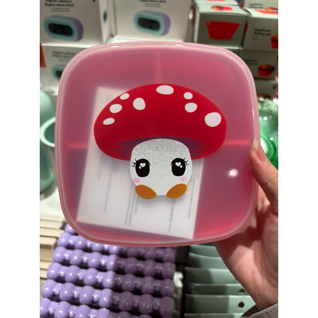 Flying Tiger Mushroom Lunch Snack Box - Wadah Makan Siang