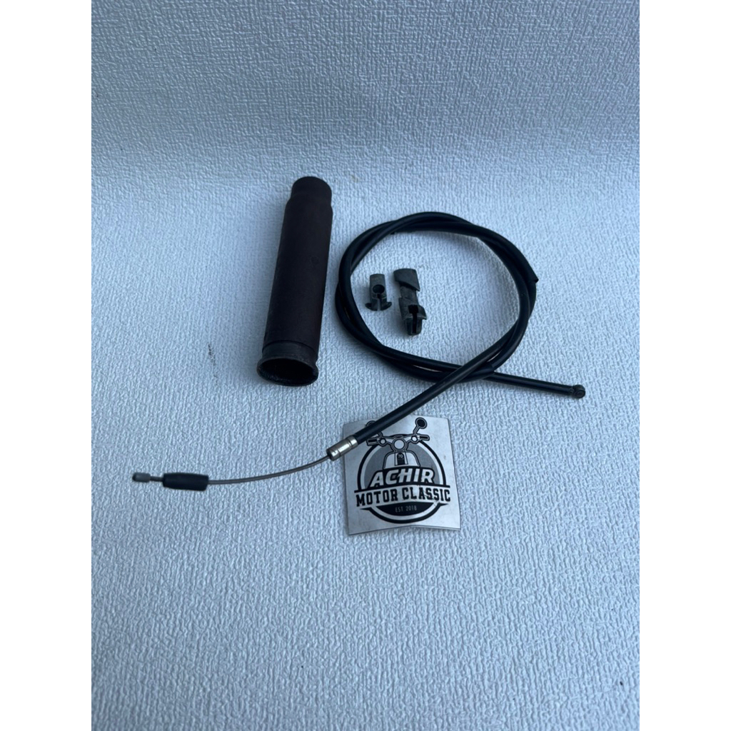 Pipa slongsong lidah gas dalam set Handgrip honda c70 c50 c90 pispot original